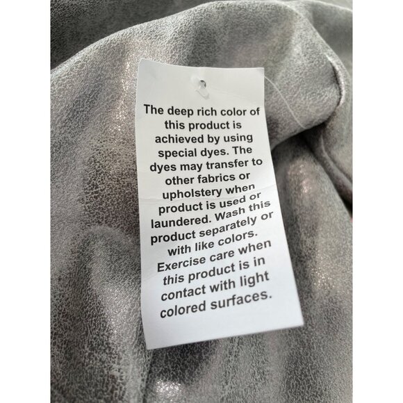 C Wonder by Christian Siriano Metallic Knit Ruffle Jacket Size 2X Antique Silver - Picture 6 of 9